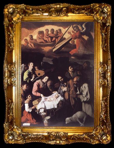 framed  Francisco de Zurbaran The Adoration of the Shepherds, ta009-2